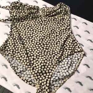 1 PC polka  dot designer bathing suit